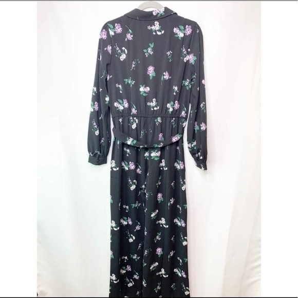 NWT ModCloth Black Everything and More Floral Jumpsuit - Picture 7 of 8